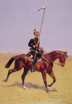 Frederic Remington Painting - Uhlan Old American West Frederic Remington